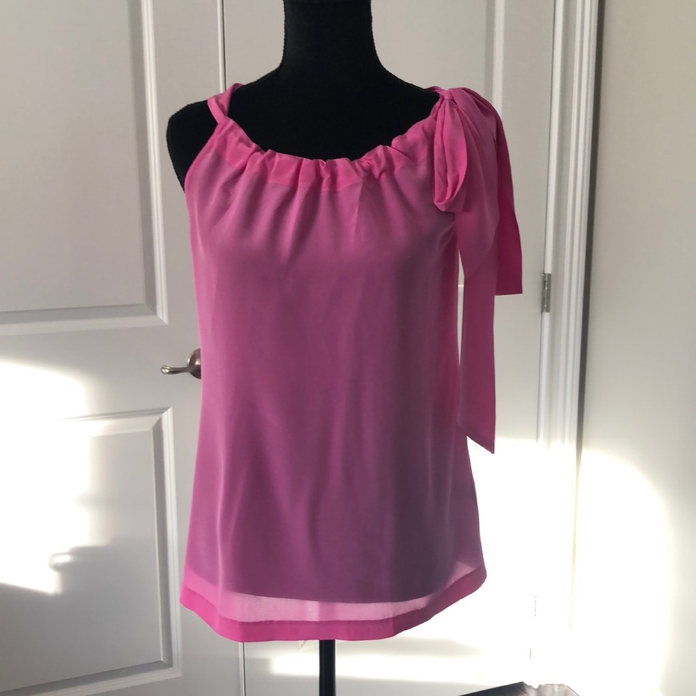 Banana Republic, silk tank blouse.